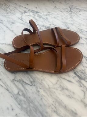 Madewell Boardwalk Ankle Strap Sandal - Tan